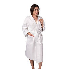 Вафельний халат Luxyart Кімоно L Білий (LS-0402), 1210854 — 996