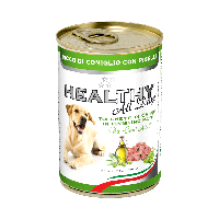 Влажный корм для собак HEALTHY All Days паштет с кусочками кролика и гороха 0.400 г за 6 шт