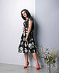 Чарівне плаття в хризантеми "2712" Розміри 44., фото 3