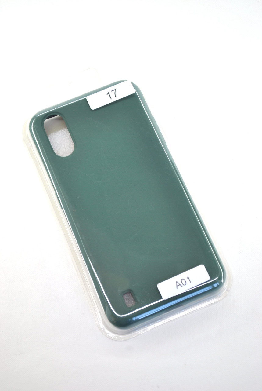 Чохол для телефону Samsung A01 / A015 Silicone Original FULL №17 Green (4you)