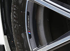 Наклейки на диски BMW (БМВ) M-Perfrormace E39 E53 E60 E46 E34 E90 E65 E66 E70 F10, F15 F20 F30 F35 чорні, фото 3