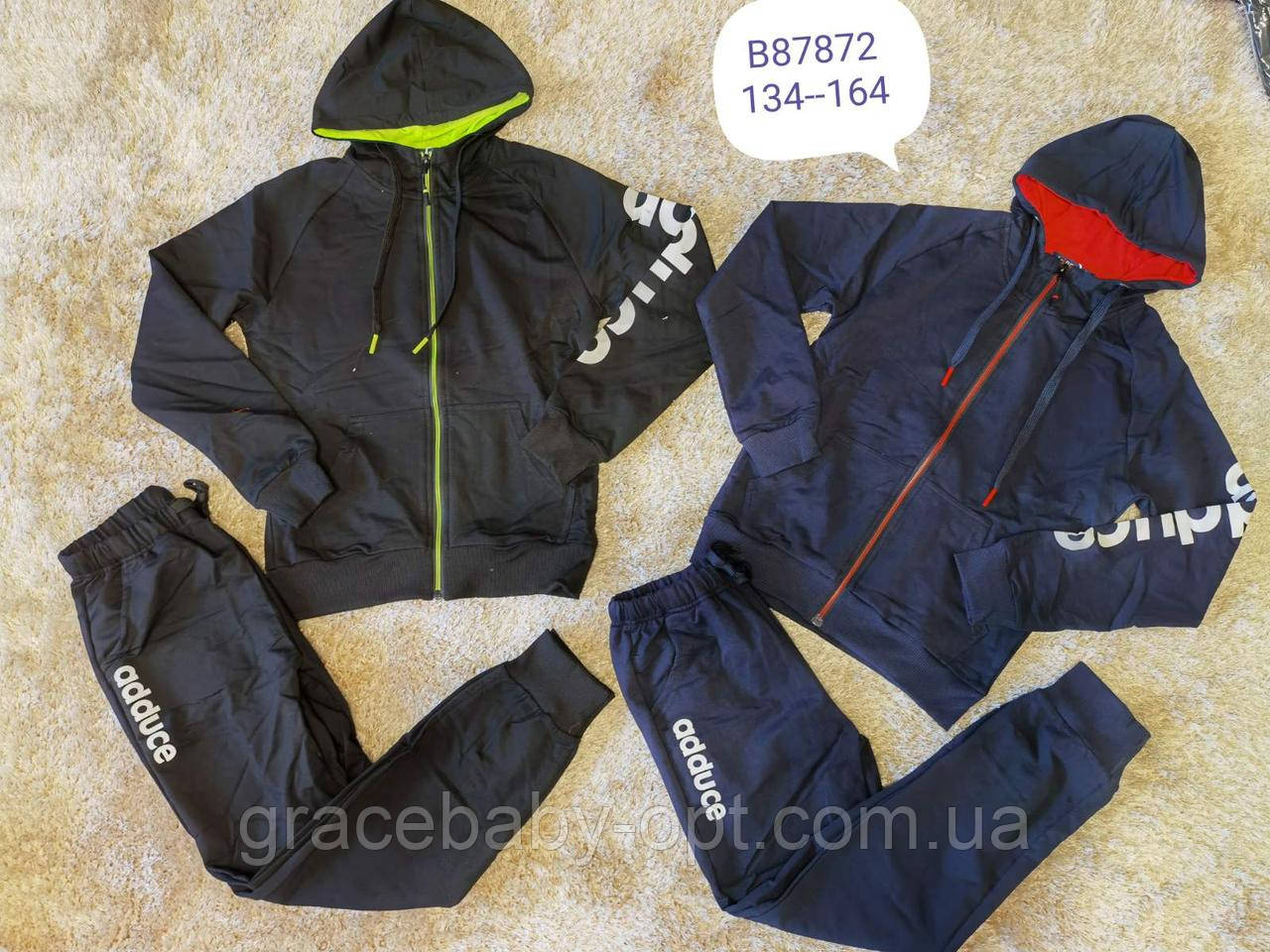 Трикотажний костюм 2 в 1 для хлопчика оптом, Grace, 134-164 см, № B87872
