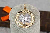 Кулон Xuping Jewelry круглий мусульманський 3,5 см золотистий