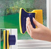 Магнітна щітка для миття вікон із двох боків одночасно Glass Wiper