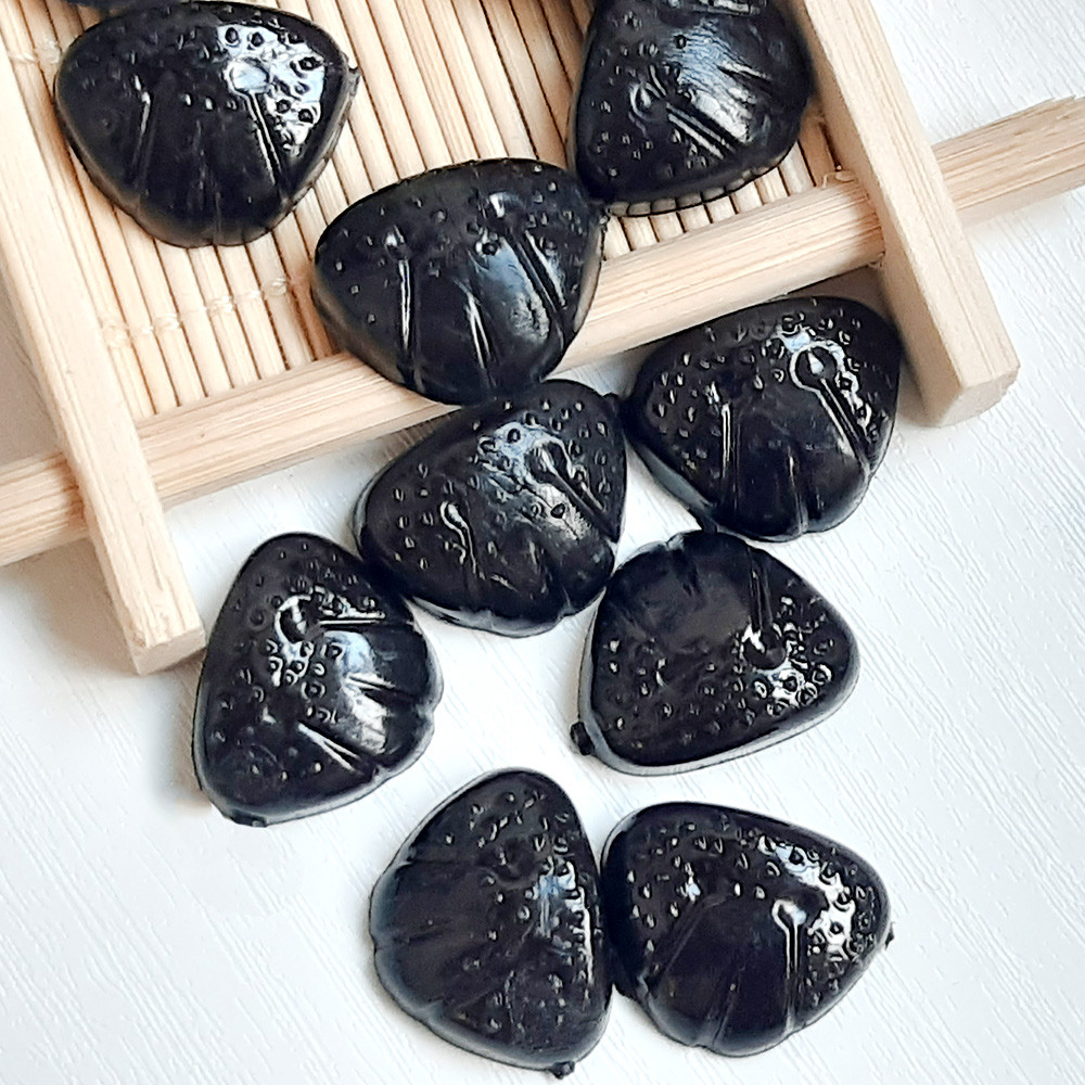 Носик для собачки, клейовий, 19х16 мм, чорні, 10 шт