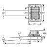 Парапетна воронка SitaTurbo, аварійний перелив, довжина труби 600 мм, з неіржавкої сталі, підпір води 45 мм, фото 5