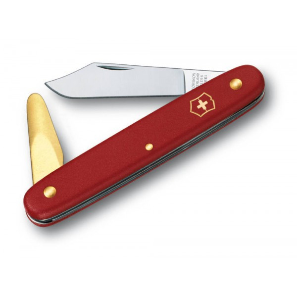 Ніж для саду Victorinox Budding Knife 100мм/2функ/красн мат (Vx39110)