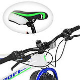 Велосипед фетбайк 26 дюймів Profi Power EB26POWER 1.0 S26.2 Сталева рама Чорно-зелений, фото 3