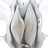 Сумка жіноча "ГАРДА" натуральна шкіра, біла матова з тисненням під рептилію, фото 7