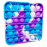 Антистрес сенсорна іграшка Pop It Квадрат Поп іт Нескінченна пупырка, фото 2