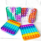 Антистрес сенсорна іграшка Pop It Квадрат Поп іт Нескінченна пупырка, фото 8