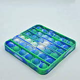 Антистрес сенсорна іграшка Pop It Квадрат Поп іт Нескінченна пупырка, фото 7