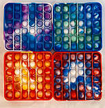 Антистрес сенсорна іграшка Pop It Квадрат Поп іт Нескінченна пупырка, фото 10