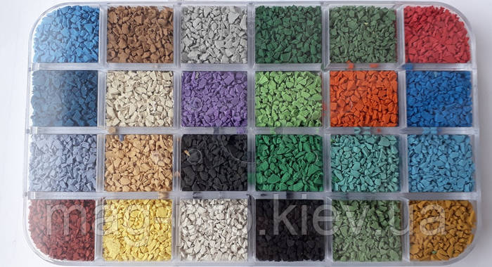 Резиновая крошка EPDM для бесшовных резиновых покрытий (ID#1410291404 ...