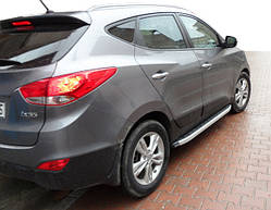 Бокові пороги Fullmond (2 шт., алюм.) для Hyundai IX-35 2010-2015 рр