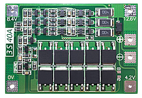 Плата балансировки и защиты Li-Ion аккумуляторов BMS 3S 40A