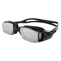 Очки зеркальные для плавания Dolvor с гибким носом DLV4500M, Черный: Gsport