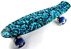 Penny Board "Military 2" Світяться колеса, фото 2