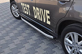 Бокові пороги для Mitsubishi Eclipse Cross Алюміній Erkul (2 шт.)