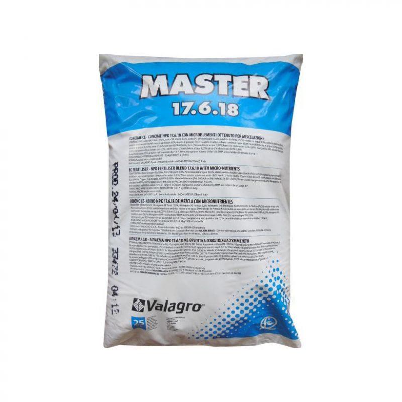 Добриво Майстер НПК 17+6+18+Micro (Master NPK) Valagro — 25 кг