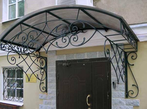 Ковані вироби козирок