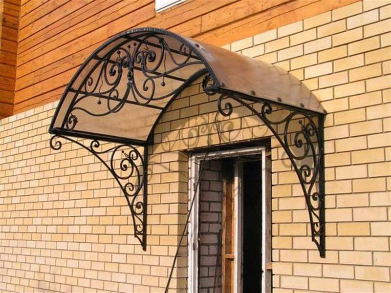 Козирки для ґанка з металу