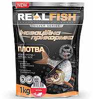 Прикормка для рыбалки REAL FISH Плотва МОТЫЛЬ, 1 кг