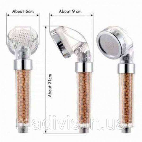 Лійка для душу SUNROZ Spa Heathy Shower Head з турмаліном Лійка для душу