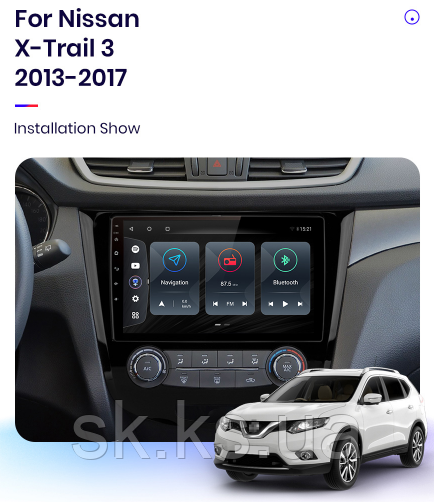 Junsun 4G Android магнітола для Nissan x-Trail X Trail, Qashqai 2014-2017 wifi