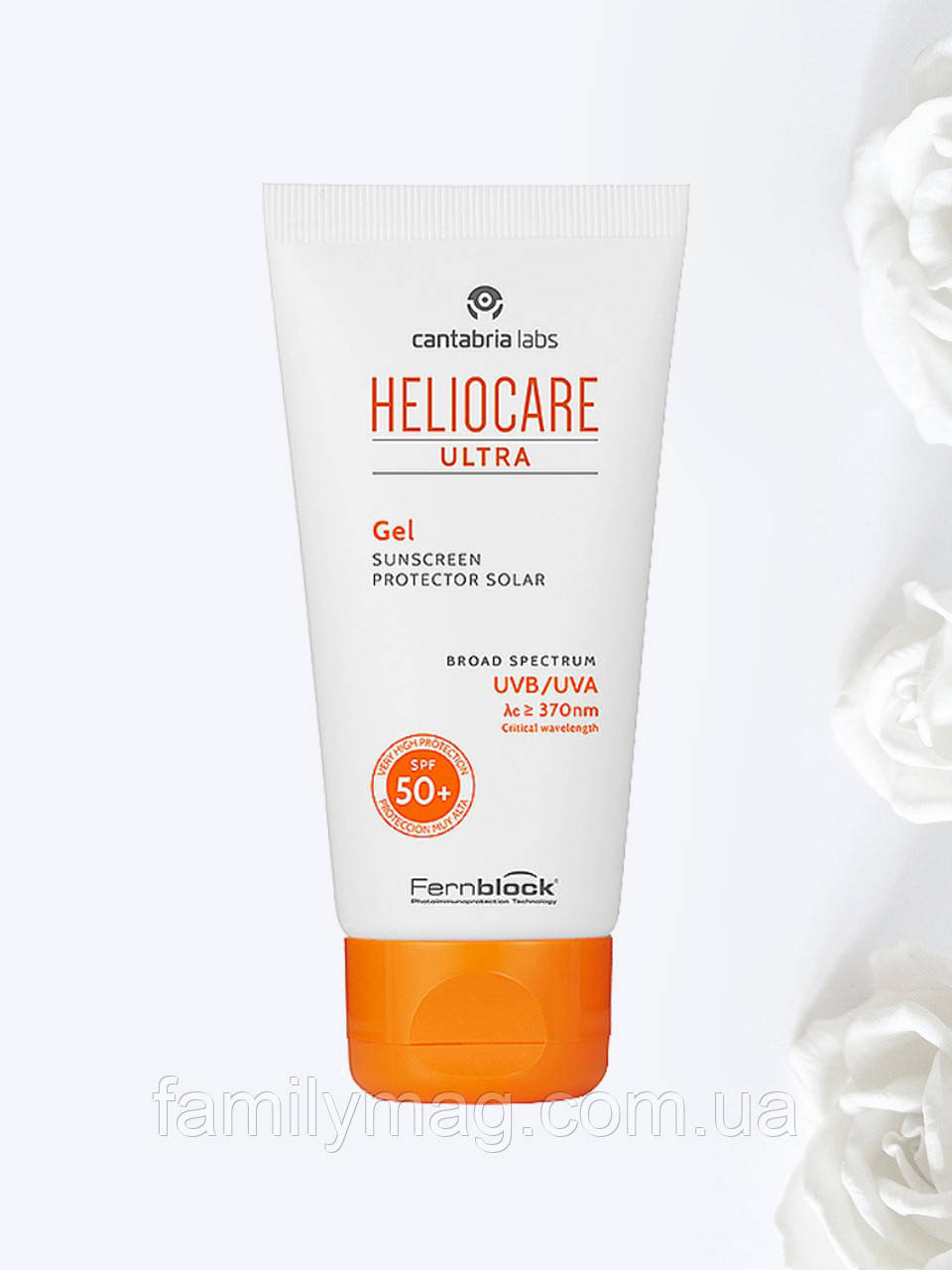 Сонцезахисний гель Ultra SPF 50+ для комбінованої і жирної шкіри Heliocare Cantabria 50 мл