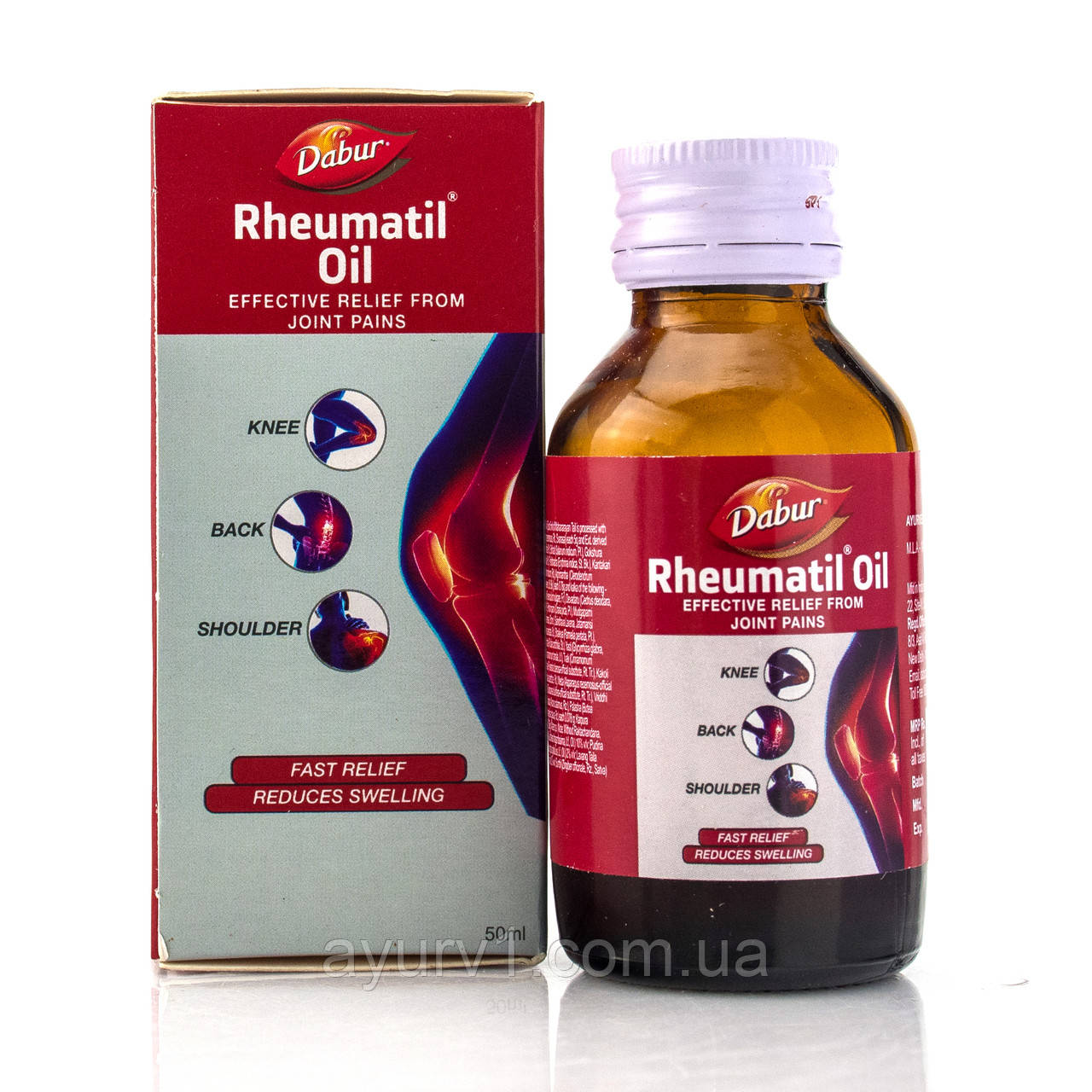 Dabur Rheumatil Oil, Реуматил, від болю в суглобах 50 мл