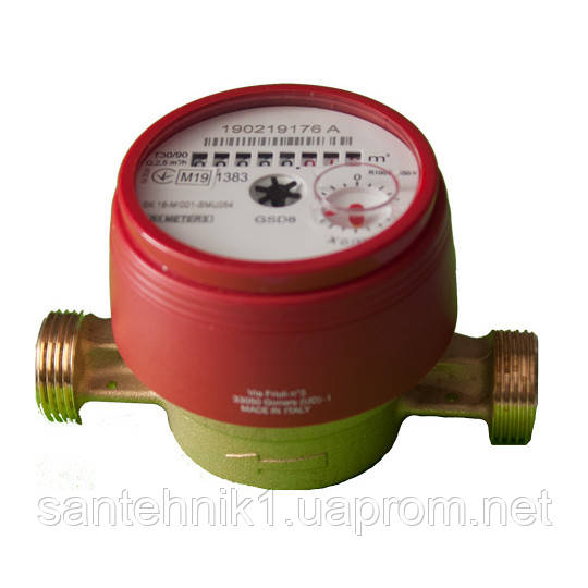 Счетчик воды B Meters GSD8 1/2' (Italy) на горячую воду 80 мм., Киев ...