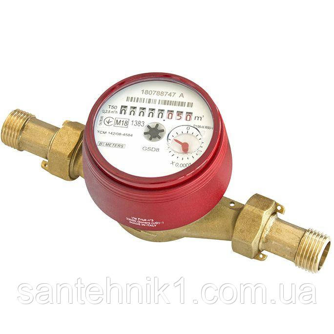 Счетчик воды B Meters GSD8 1/2' (Italy) на горячую воду 110 мм., Киев ...