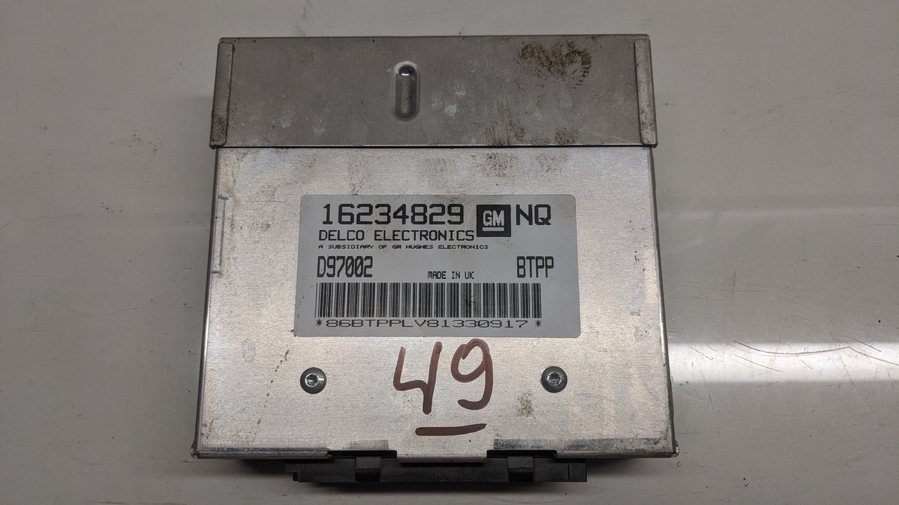 Блок управління двигуном Opel Astra F 1.6 №49 16234829