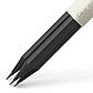 Олівці чорнографітні Graf von Faber-Castell 3 Graphite Pencils Black, корпус чорний, 3 штуки, 118638, фото 6