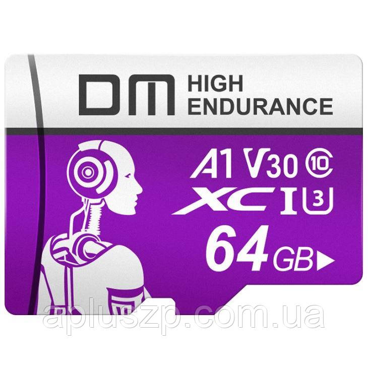 Картка пам'яті Micro SD 64Gb DM Purple Class 10