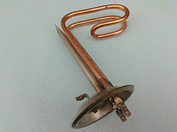 Тен мідний для бойлера Нова Тек 1,5 кВт. / 220 В. / Ø 92 мм. з двома трубками під датчик виробництво Україна.