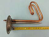 Тен мідний для бойлера Нова Тек 1,5 кВт. / 220 В. / Ø 92 мм. з двома трубками під датчик виробництво Україна., фото 3