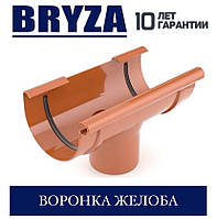 BRYZA 125/90 мм Лійка жолоба 125 мм (коричневий, білий)