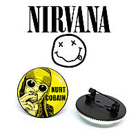 Значок Нирвана "Курт Кобейн" / Nirvana