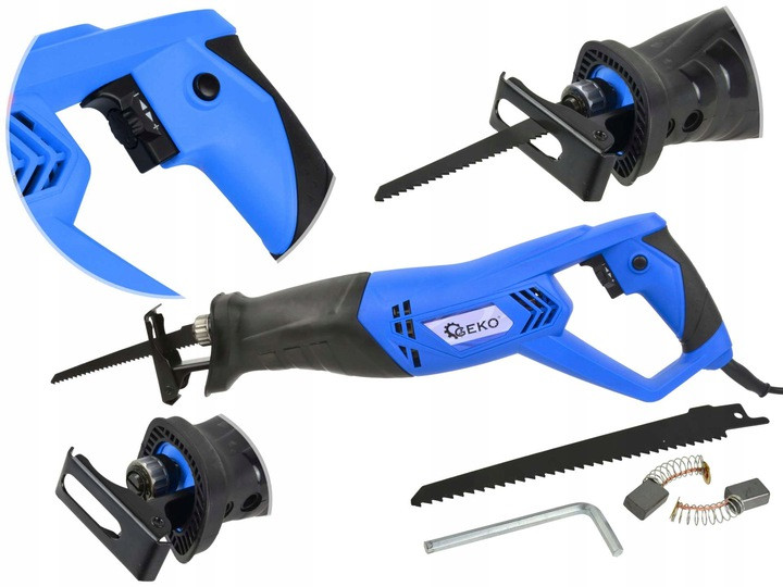 Шабельна пила ножівка мережева BASS 1300 Вт + полотна, фото 1