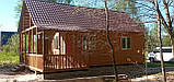 Будинок з корабельної дошки 8*10 , включаючи терасу 2*7,5 с вагонкой всередині, фото 2