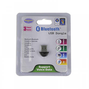 Адаптер USB Bluetooth 2.0 Dongle (Black) | Блютуз адаптер для пк