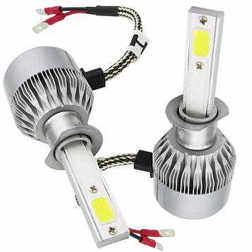 Лампа автомобільна LED C6 H1 (Silver) | Діодна лампа для автомобіля
