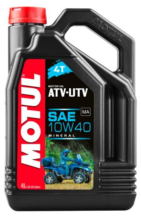 Масло для квадроцикла MOTUL ATV-UTV 4T 10W40 (4L) минеральное - фото 6 - id-p1410446677