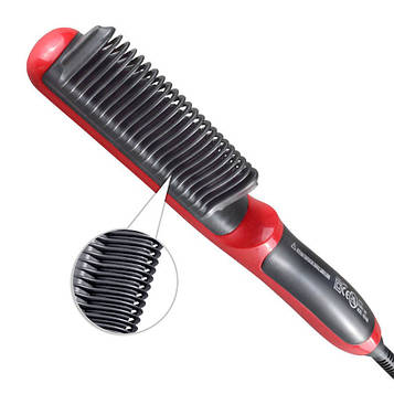 Гребінець-випрямляч Straight Hair Comb 266 (Red) | Електрична гребінець-випрямляч