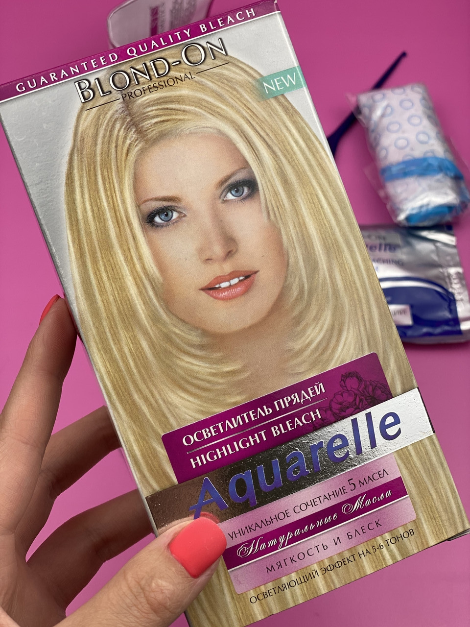 Засіб для вибілювання волосся "Aquarelle BLOND-ON" Натуральні олії 100 мл