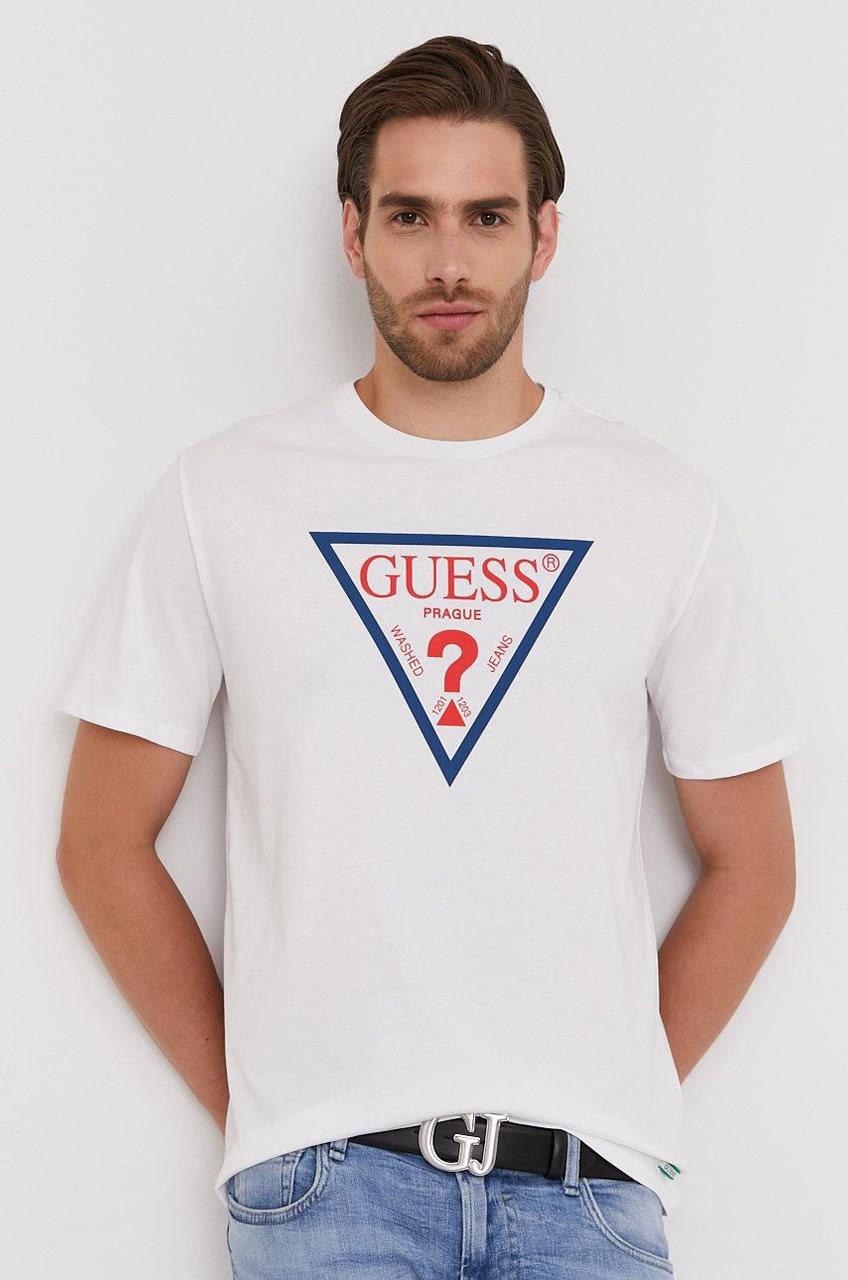 Футболка чоловіча Guess, біла мес