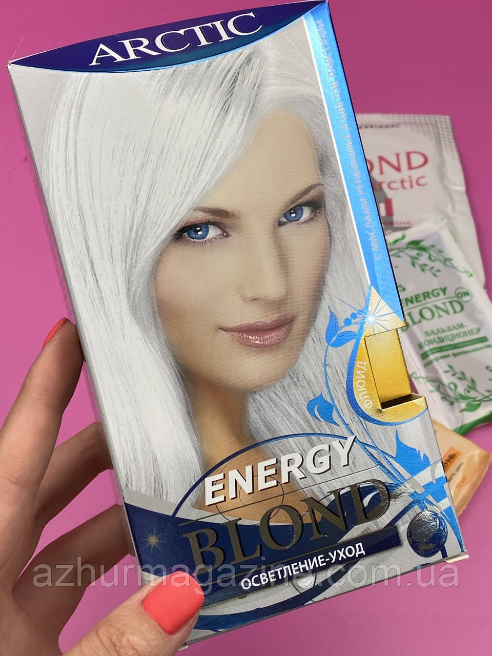Освітлювач для волосся "Arctic" з флюїдом Acme Color Energy Blond