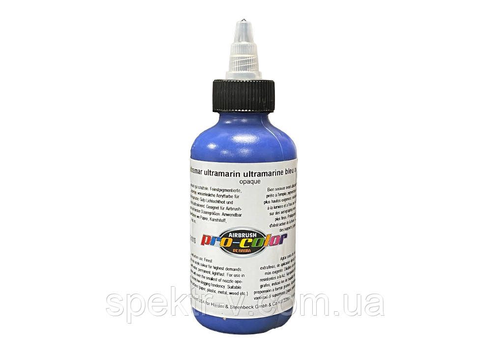 Фарба для аерографії Pro-color 61010 Opaque ultramarin (ультрамарин), 125 мл